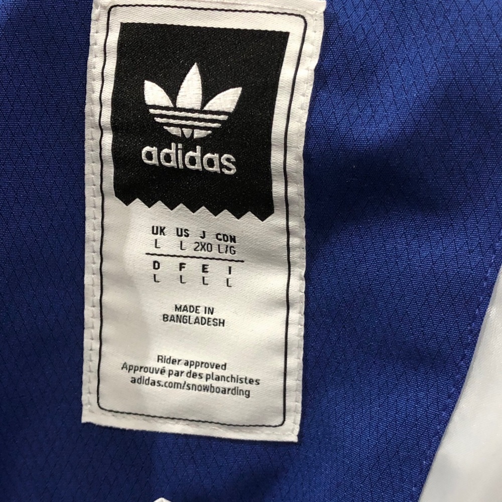 Adidas Waterproof Snowboard Riding Jacket Blue - Picture 5 of 7